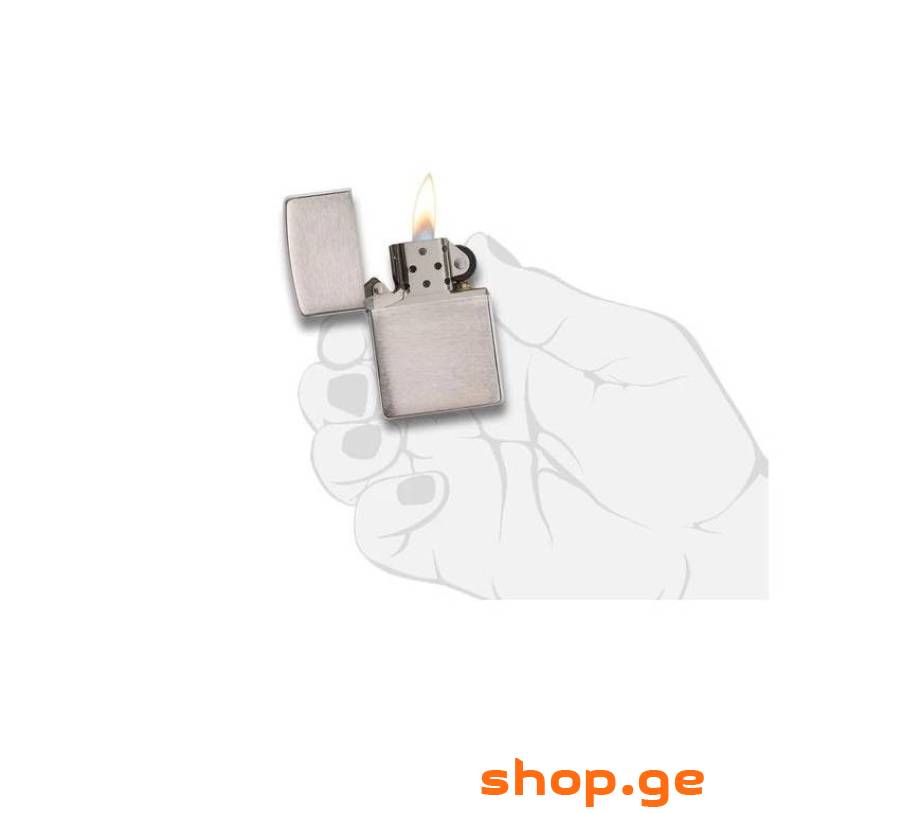 200 200 Reg Brush Finish Zippo