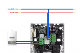 WiFi თერმოსტატი, RF433 უსადენო იატაკის გათბობ, წყლ