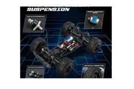 RC CAR 1:10 Large 48+ KM/H, 4WD Offroad Monster 