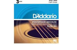 Daddario EJ16 SET ACOUS GTR PHOS BRONZE LITE