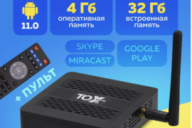 Android Tv Box TOX3 Android 11 4GB+32GB ტვ ბოქსი