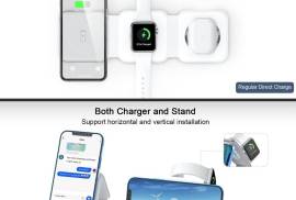 ✅3 in 1 Wireless Charger for Phone Watch Earphone 