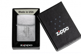 Zippo, 200-113470 - 200 Brushed Chrome - Knight in the Pa