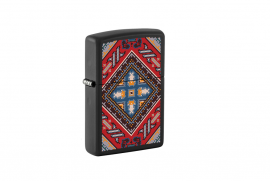 Zippo, 218-113456 - 218 Black Matte - Georgian Pattern De