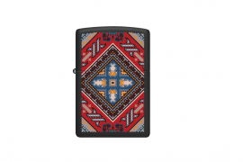 Zippo, 218-113456 - 218 Black Matte - Georgian Pattern De