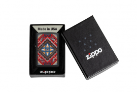 Zippo, 218-113456 - 218 Black Matte - Georgian Pattern De