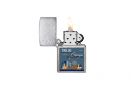 Zippo, 200-113464 - 200 Brushed Chrome - Tbilisi Design