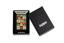 Zippo, 218-113457 - 218 Black Matte - Georgian Theme Desi