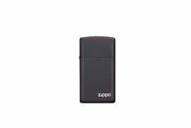 Zippo, 1618ZB - 1618ZB Slm Black W/Zippo-Border - CI