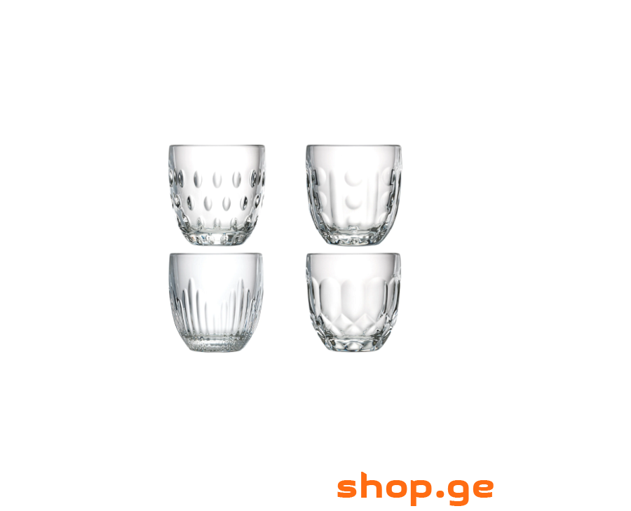 La Rochere Troquet Assorted Espresso Cup - Set of 4. From France