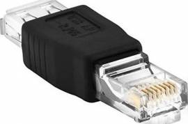 RJ45 / USB Type-A ადაპტერი