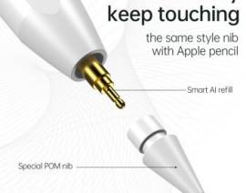 Automatic capacitive stylus pen white