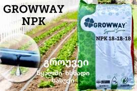 სასუქი NPK 20-20-20 GROWWAY 