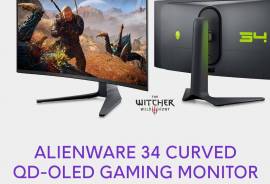 Alienware 34" QD-OLED HDR გეიმინგ WQHD მონიტო