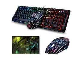 K13 colorful gaming Keyboard + Mouse + Pad