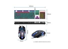 AULA MOUNTAIN T400 mechanical keyboard and mouse 