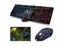 K13 colorful gaming Keyboard + Mouse + Pad