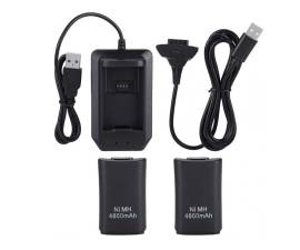 Xbox 360 5 in 1 USB 4800mAh 2 Battery Pack 