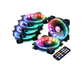 EVESKY case 3XRGB 120mm fan + remote control