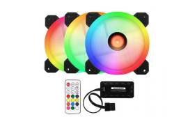 EVESKY case 3XRGB 120mm fan + remote control