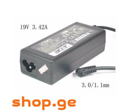 Alimentation remplace Acer 0335A1965, LC.ADT01.001, 25.10147.011, SADP-65KB  pour ordinateur portable, 65 W