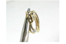 1390 ოქროს კულონი გული 0,58 ctw ბრილიანტებით