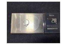 387 თეთრი ოქროს 0,15 ct ბრილიანტის ბეჭედი