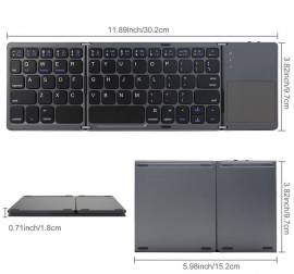 Bluetooth Keyboard დასაკეცი კლავიატურა