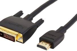 Amazon Basics HDMI to DVI Adapter Cable, Black, 3 