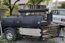 Texas Smoker BBQ Barbecue Grill გრილი, მწვადის