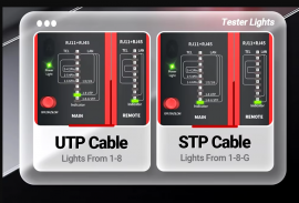 AMPCOM ქსელის კაბელის ტესტერი, RJ45 Networking Lan