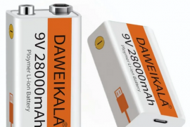 2023 9V 28000 mAh li-ion მრავალჯერადი დატენვის კრო