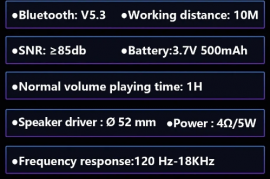 2023 T&G Mini Bluetooth დინამიკი პორტატული დინ