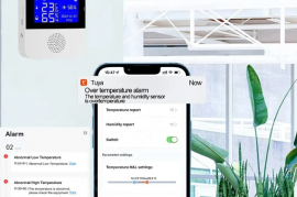 Tuya Smart Home WIFI ტემპერატურის ტენიანობის სენსო