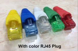 RJ45 CAT6 CAT5e ადაპტერის ქუდი Ethernet ქსელის დამ