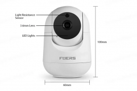 Fuers 3MP WiFi შიდა უსადენო IP სათვალთვალო კამერა 