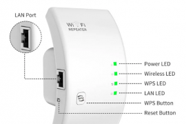 Wi-Fi გამაძლიერებელი PIXLINK 300 Mbps 2.4G Wifi Ra