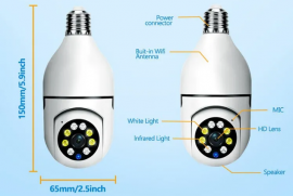 5G Bulb E27 სათვალთვალო კამერა